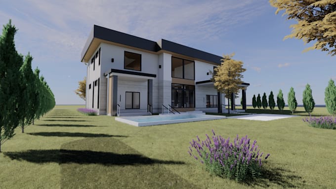 Creare modelli 3d revit, rendering interni ed esterni e planimetrie 3d