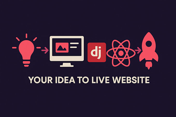 develop full stack websites with django and react