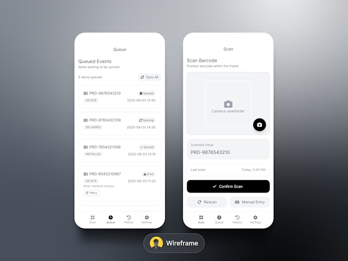 design clean UX wireframes in figma with clear user flows