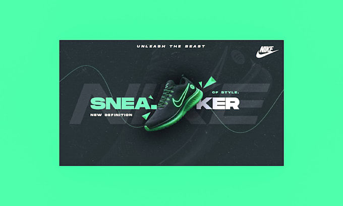 creative sport shoe hero banner design