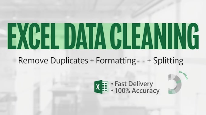 do fast and accurate excel data cleaning splitting and automation