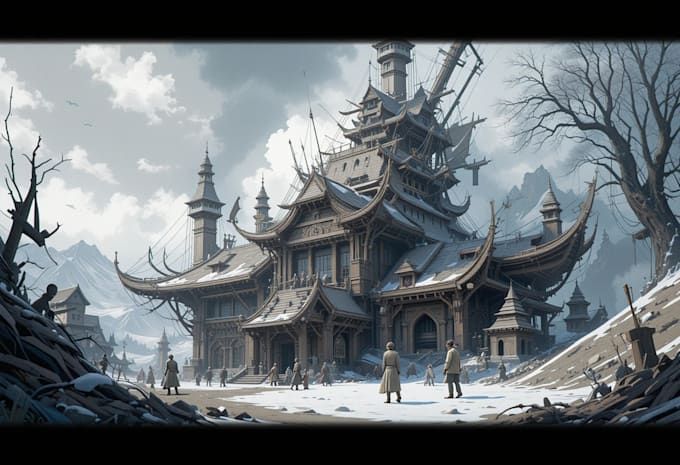 create concept art and illustration