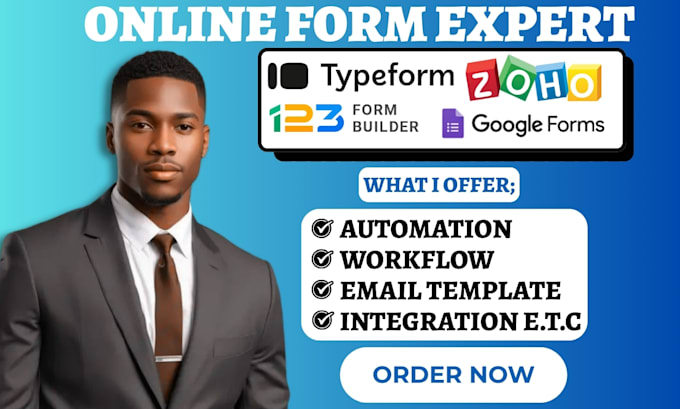 build 123formbuilder zoho fillable pdf form typeform googleform quiz integration