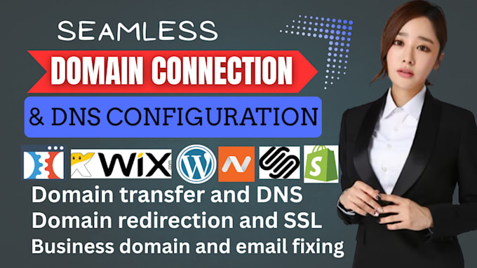 do domain connection, transfer domain, create sub domain email setup to website