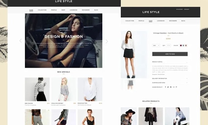 build y2k shopify clothing website streetwear fashion clothing store