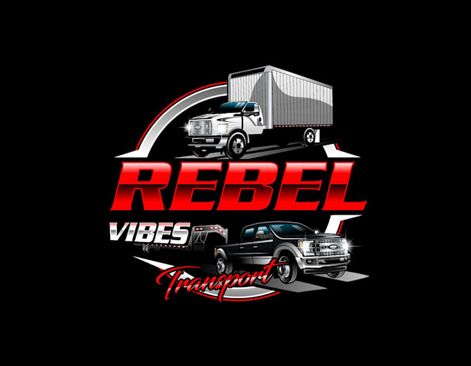 create attractive and imagination transport logo design