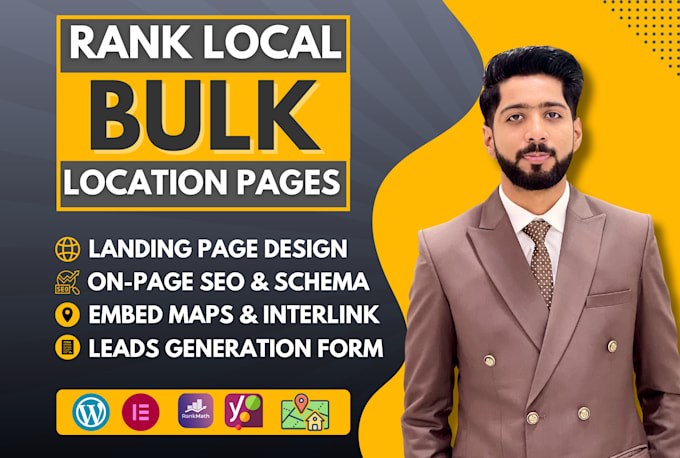 create mass, bulk location pages in wordpress for local SEO