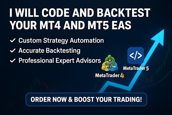 code and backtest your mt4, and mt5 eas