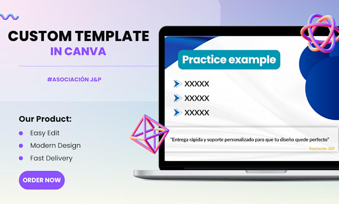 design custom canva templates for social media and presentations