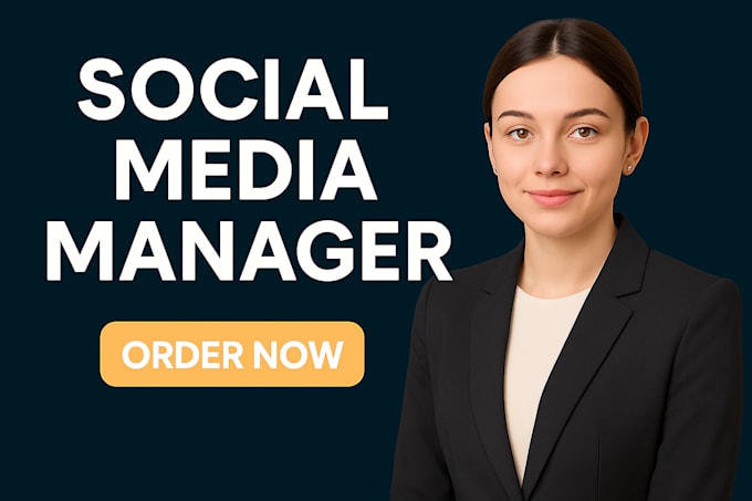 be your social media marketing manager and content creator
