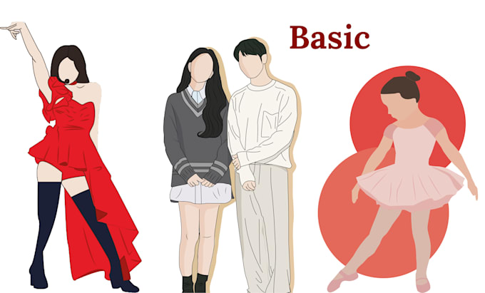draw vector portraits and illustrations