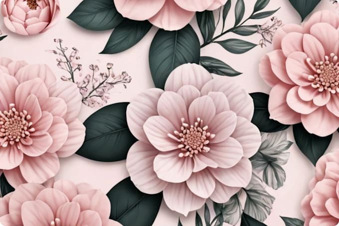 create seamless pattern design, textile prints, floral patterns, fabric design