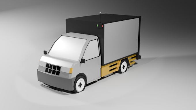 model optimized low poly 3d car for your any project