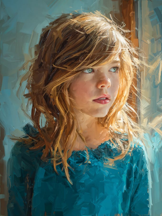 draw digital oil painting