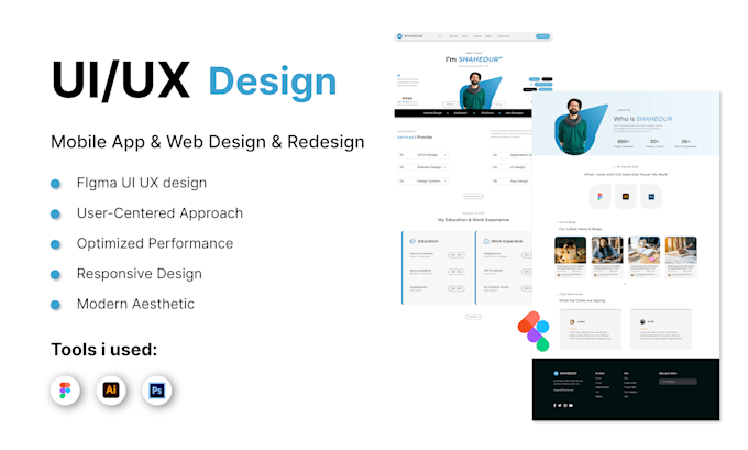 Design modern ui ux for your website and mobile app by Saidur_gd | Fiverr