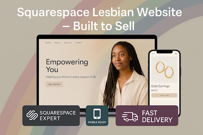 design a vibrant, high converting squarespace lgbtq website