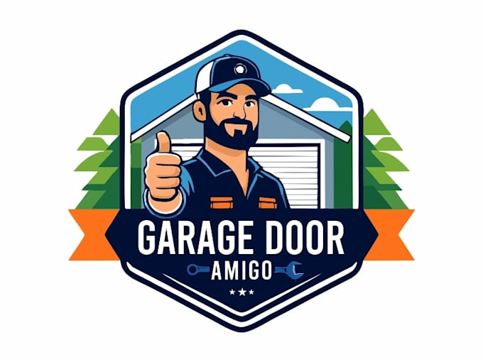 create high quality garage door logo with fastest delivery