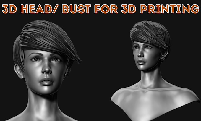 sculpt realistic 3d head 3d bust model full body model face model 3d printing