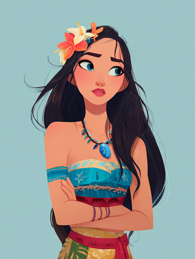 do cute  cartoon portrait