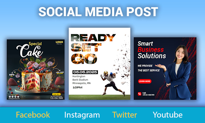 create stunning and professional social media post designs