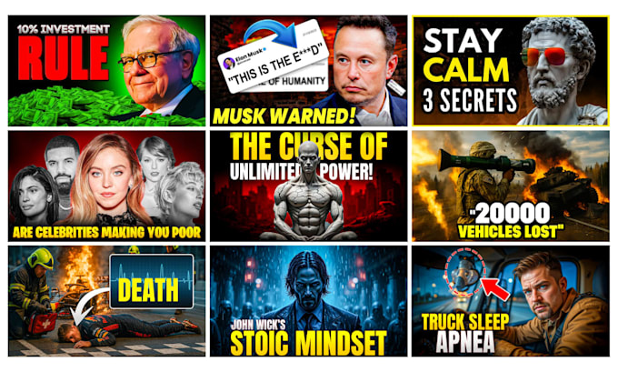 design ctr boosting youtube thumbnail in 3hrs