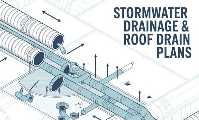 Design stormwater drainage and roof drain plans for residential ...