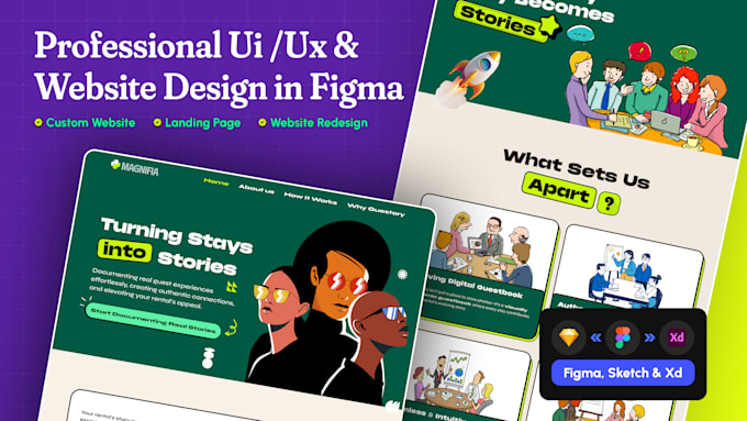 design figma website template