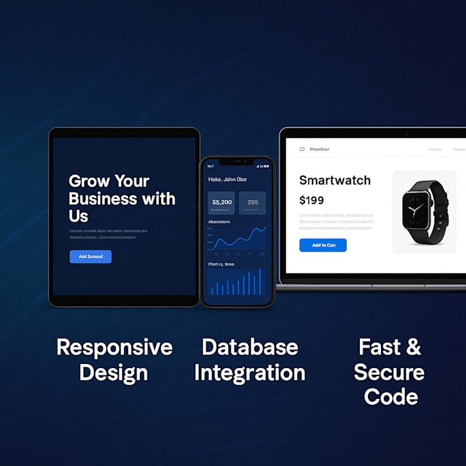 develop a custom web application or website in python, PHP, or nodejs