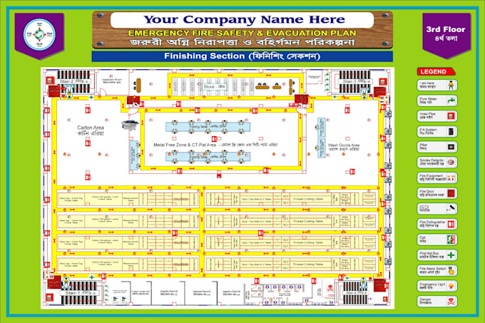 design professional fire evacuation plans, fire escape plans, and emergency exit