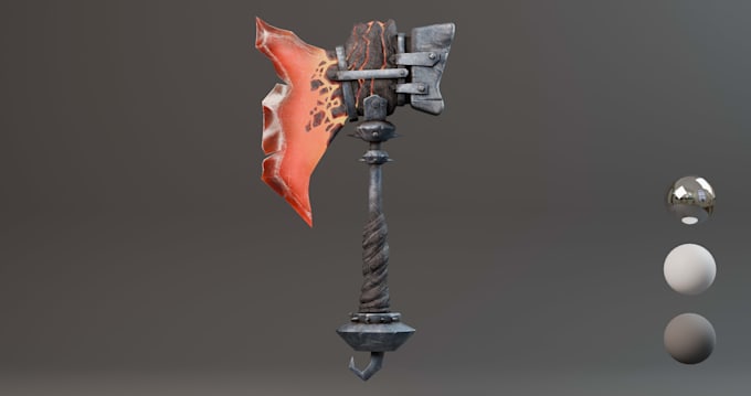 create fully textured stylized 3d models for games or films
