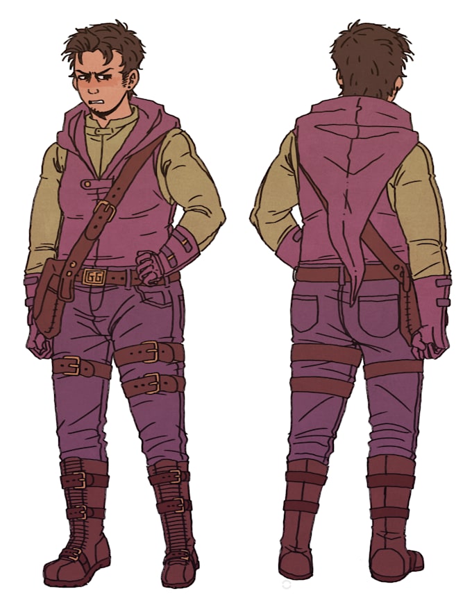 make a character reference sheet for you