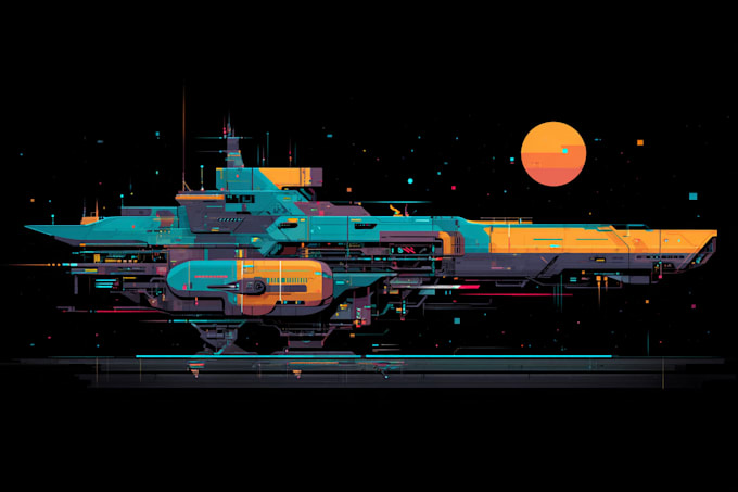 draw you sci fi and spaceship design