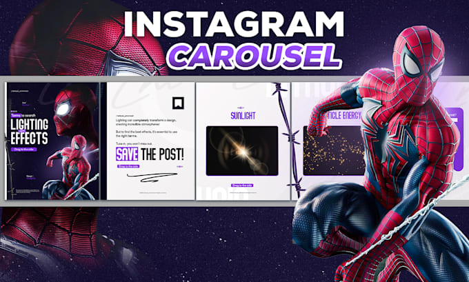 design impressive carousel for instagram, and facebook