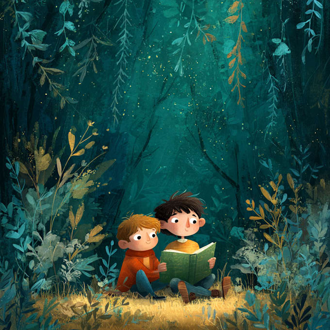 child book illustration, children picture book illustration