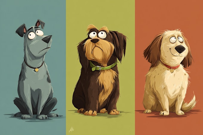 design a custom pet portrait illustration