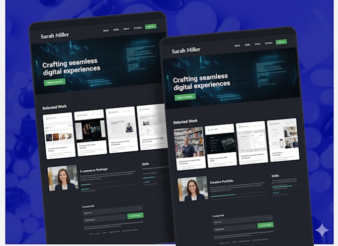 do website development , front end developer