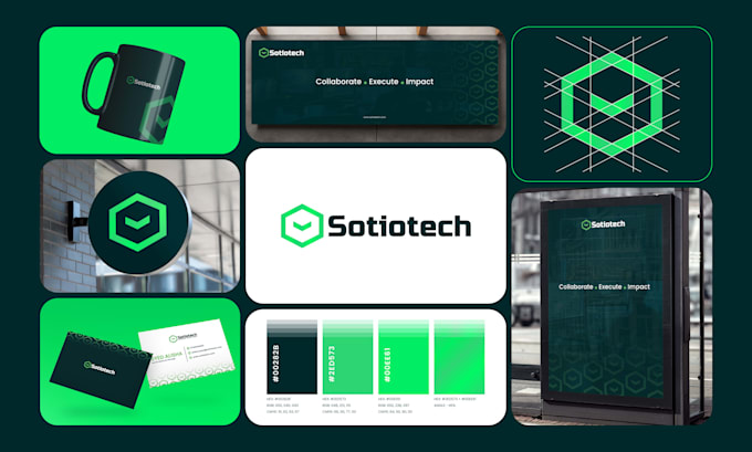 design logo and full branding kit with brand identity