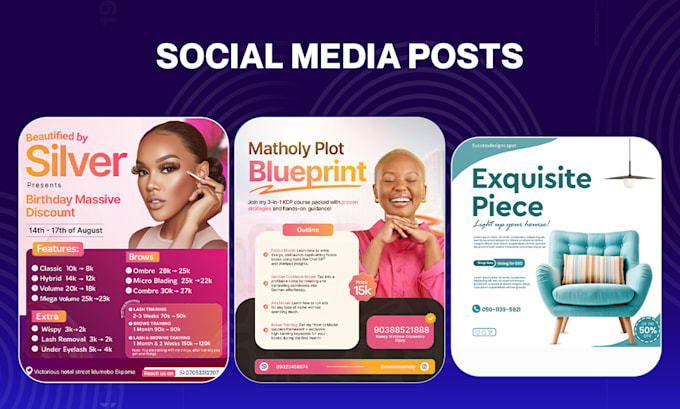 design engaging social media posts, canva templates and instagram carousels