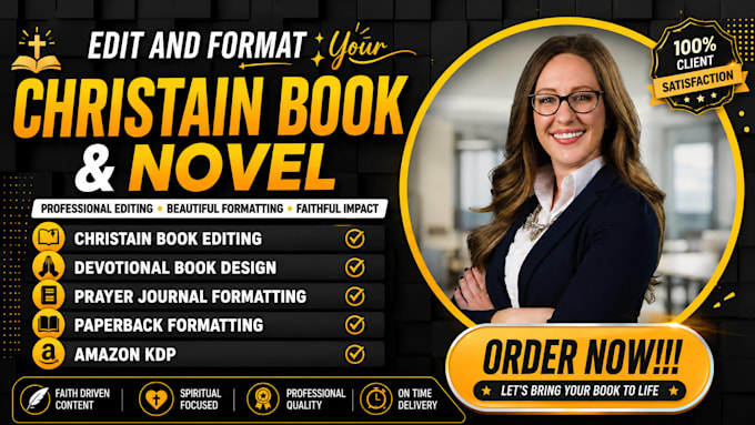 be your christian book, prayer journal, 365 devotion, book editor