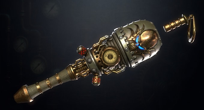 sculpt 3d game modeling,3d weapon props,vr storage,grenade gun,3d asset,ue5 mod