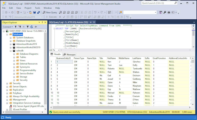 design and optimize sql databases