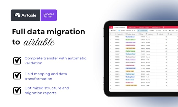 migrate data from excel or sheets to airtable
