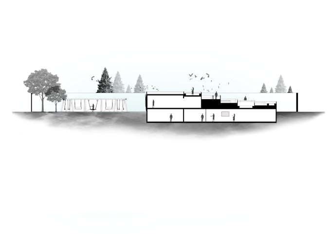 do mapping diagrams, architectural site analysis with plan and section render