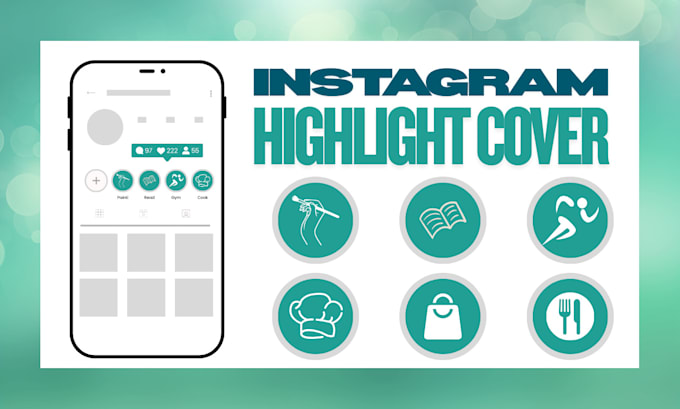 create aesthetic instagram highlight icons for your brand