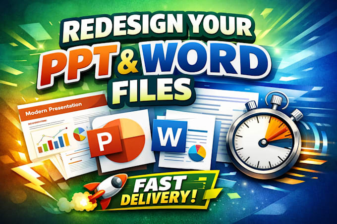 format and beautify doc and PPT in 12 hours