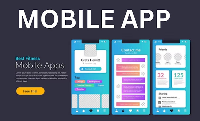 develop mobile app android app ios app flutter app react native app custom app