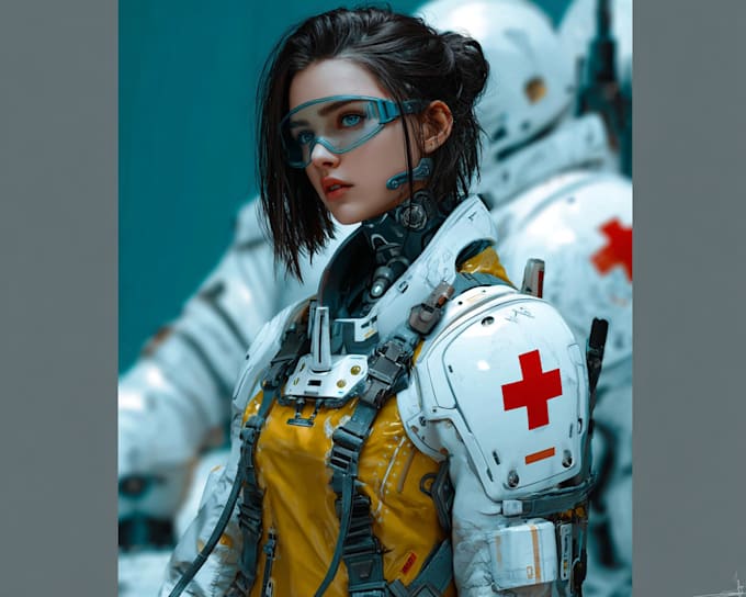 create realistic military, war, or sci fi illustrations