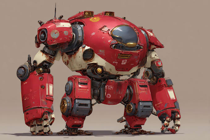 design spectacular robots, cyborgs and mechs