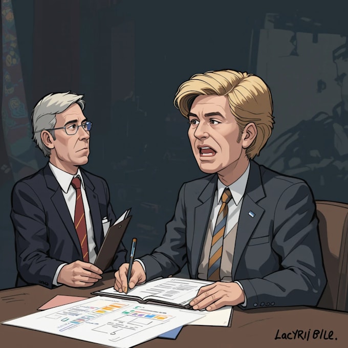 create a political cartoon art