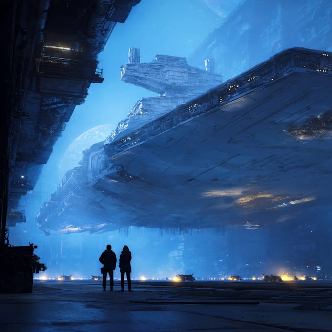 design sci fi illustration and sci fi art